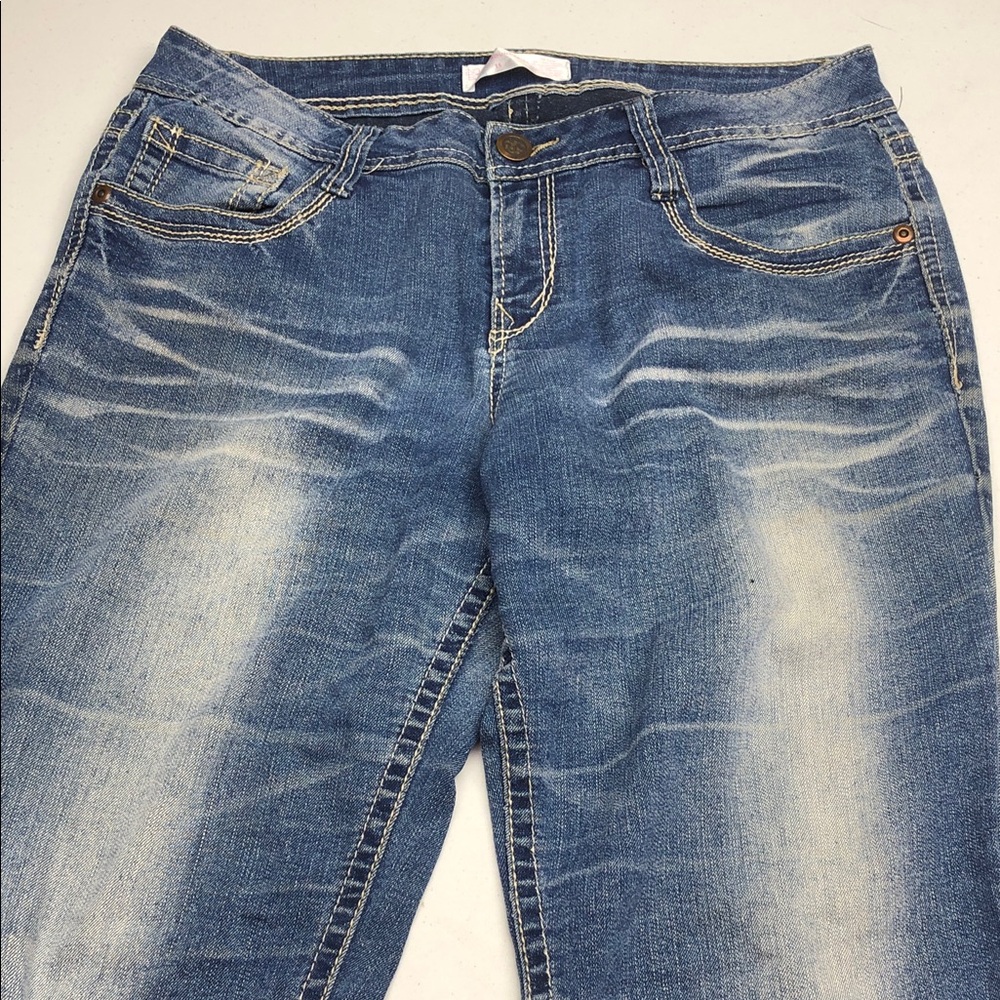 No Boundaries Denim Blue Straight Leg Jeans